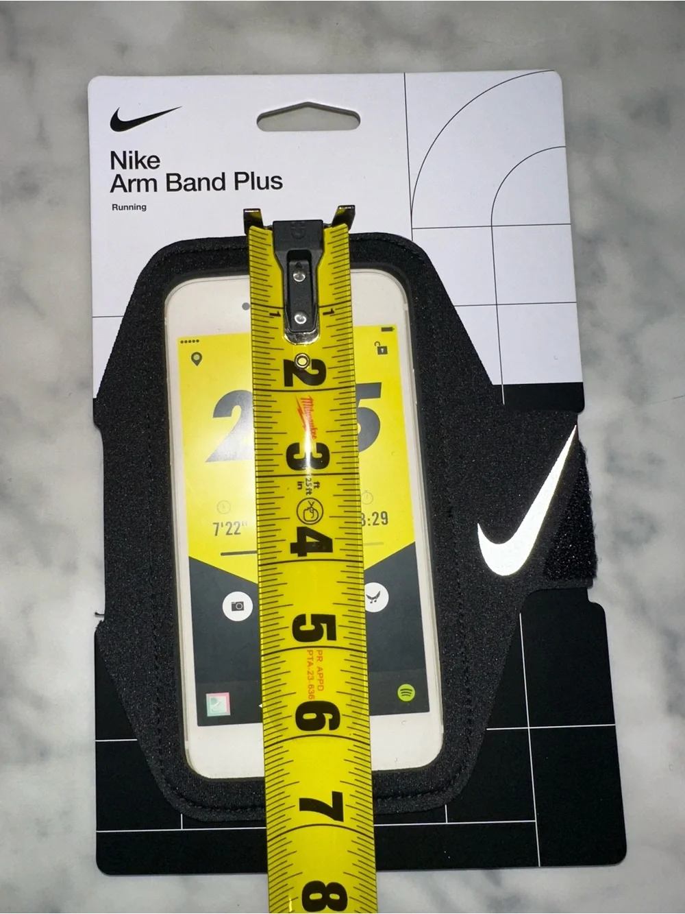 Nike Arm Band Plus Running Phone Armband - Black fits 7 inches length 3.4 width